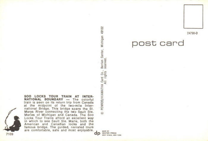 Soo Train Tours - Postcard Info And Momentos (newer photo)